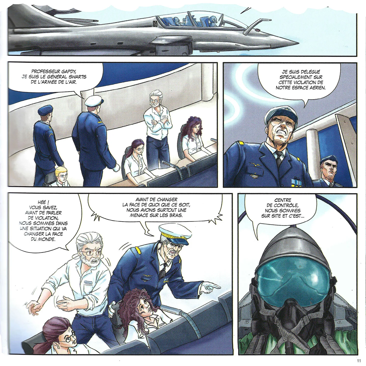 La page 11 dans laquelle apparaît le professeur Gapdy